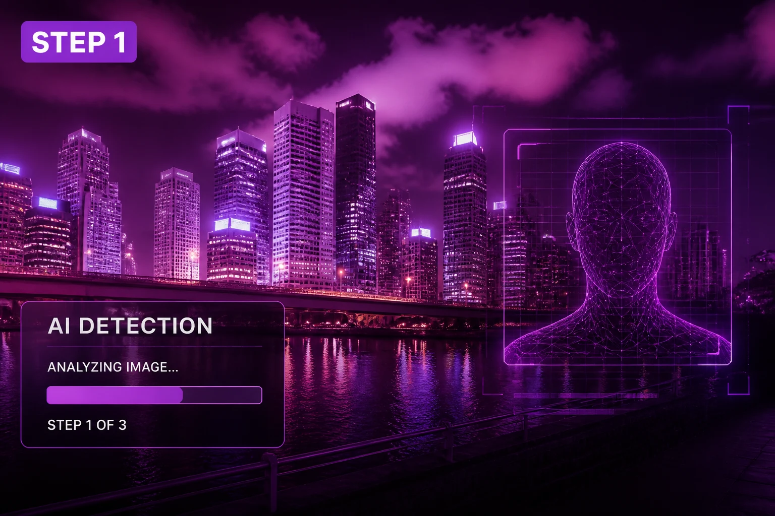 Uploading a photo to the AI image detector