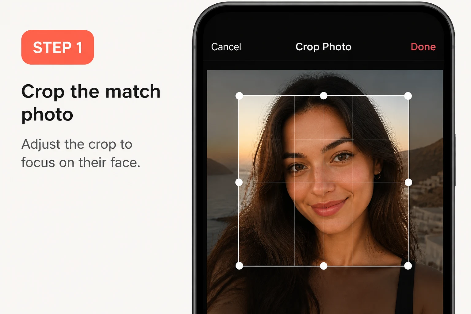 Screenshotting a Tinder profile for reverse image search