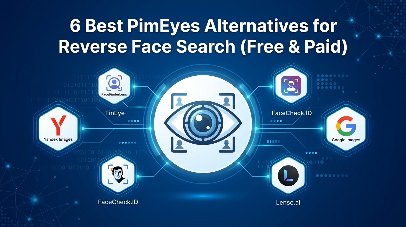 Free and paid PimEyes alternatives compared for reverse face search